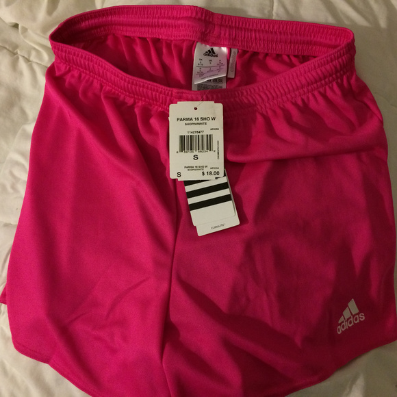 adidas Pants - Hot Pink Adidas Workout Shorts - size S (NWT)